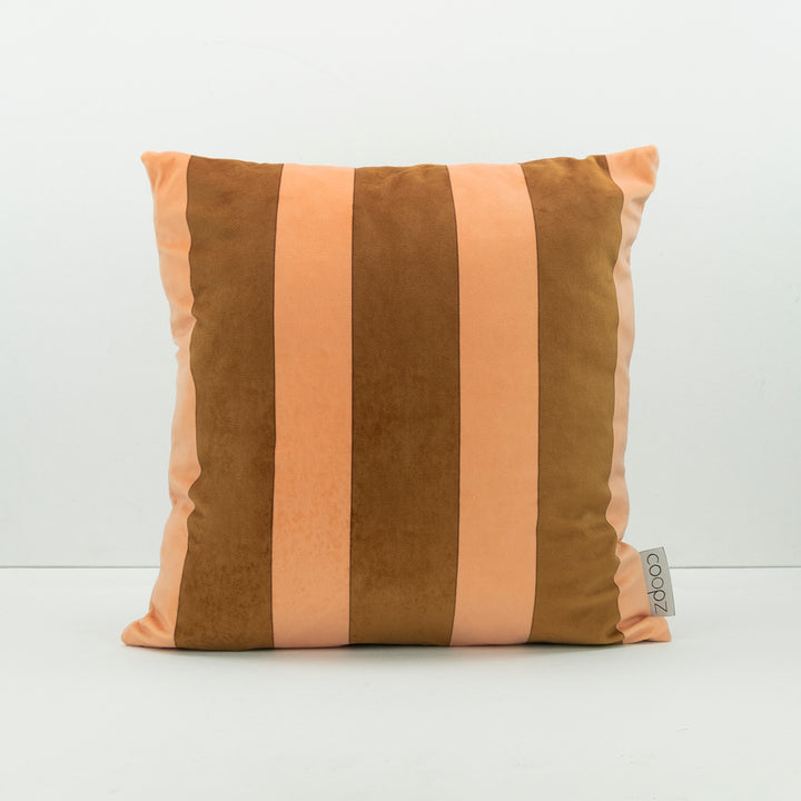 Kissenbezug Stripe Velvet  Braun