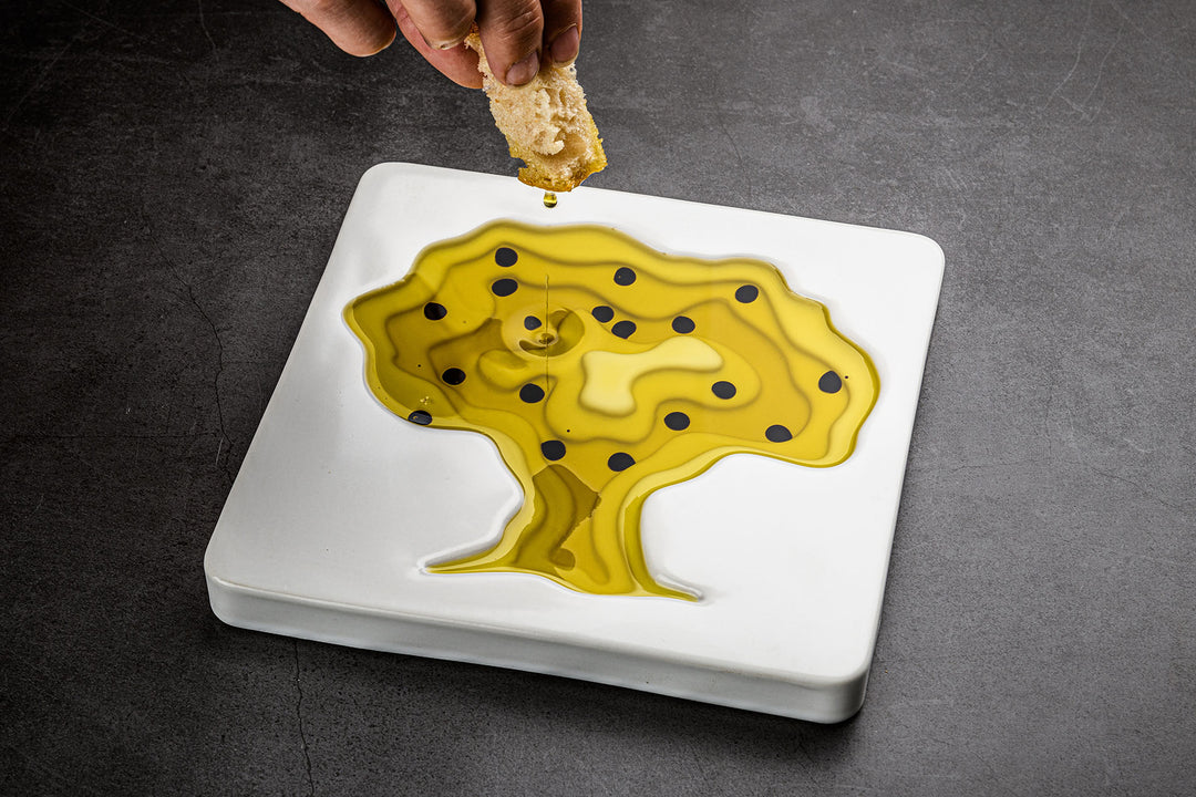 Ceramic olive oil bowl tree