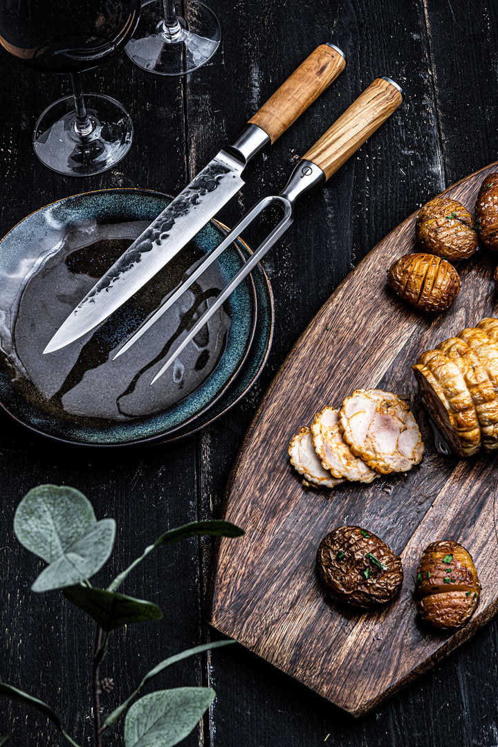 Forged Olive carving knife