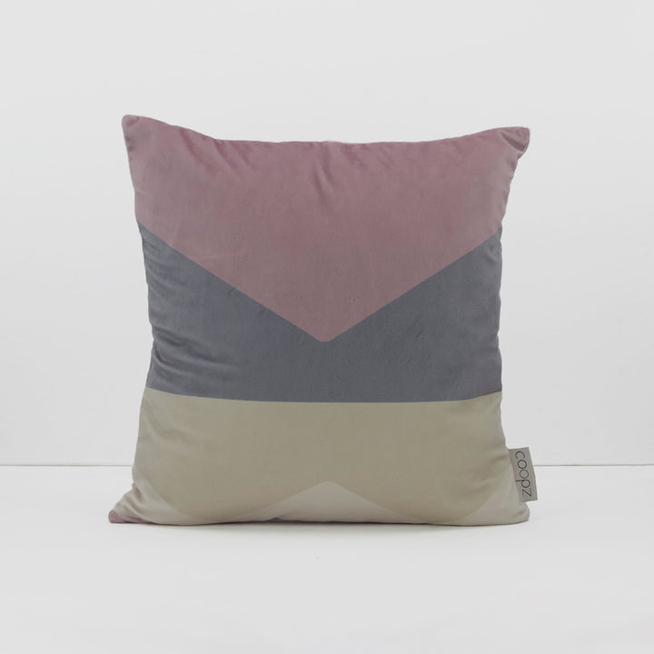 Kissenbezug Brief Velvet Pastellrosa
