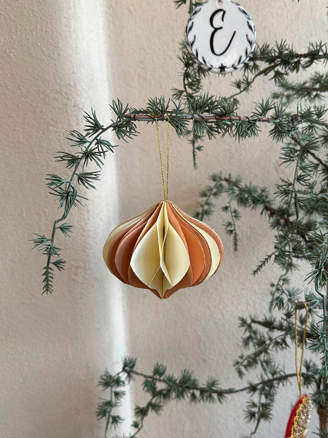 Christbaumschmuck Weihnachtsschmuck Weihnachtskugel Zwiebel gestreift