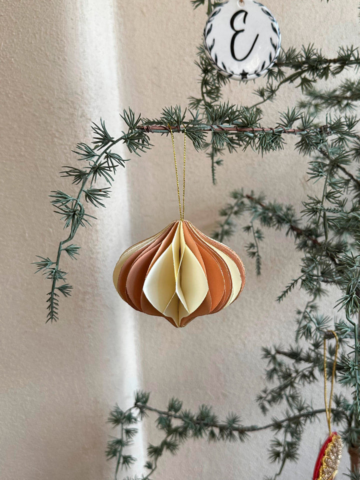 Christbaumschmuck Weihnachtsschmuck Weihnachtskugel Zwiebel gestreift