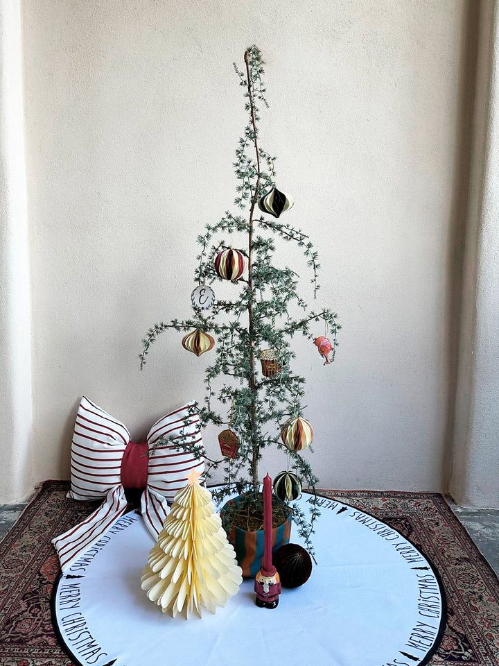 Christbaumschmuck Weihnachtsschmuck Weihnachtskugel Zwiebel gestreift