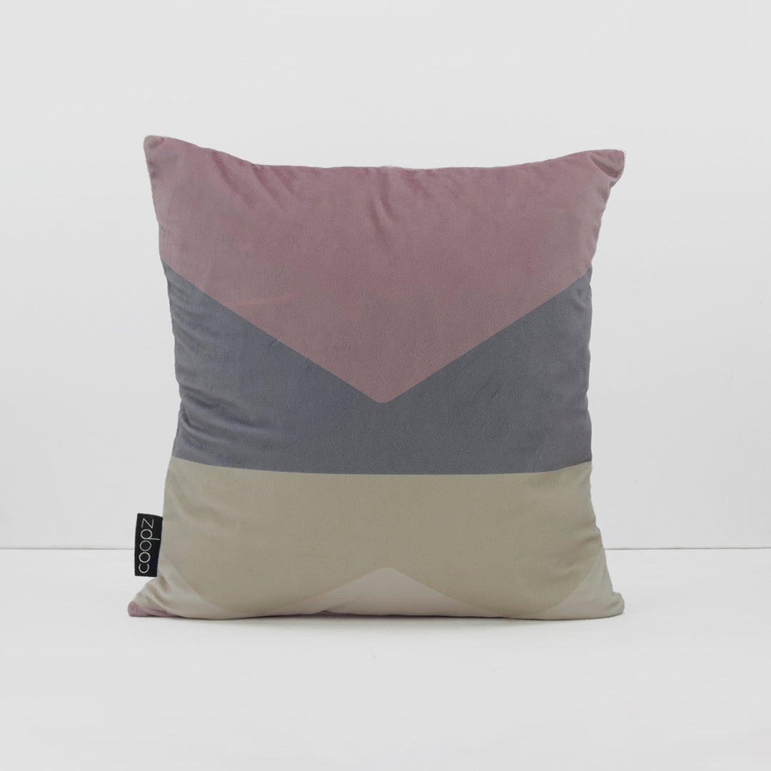 Kissenbezug Brief Velvet Pastellrosa
