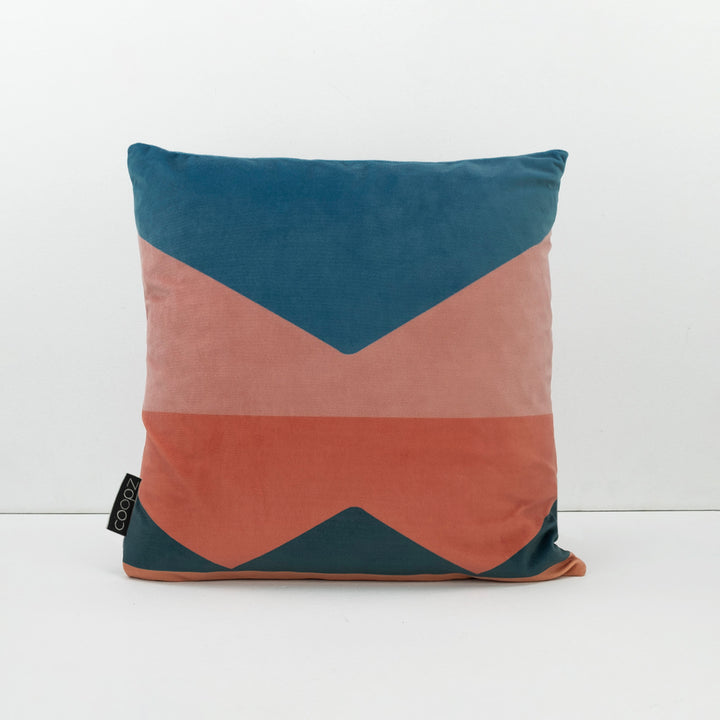 Kissenbezug Brief Velvet Petrol