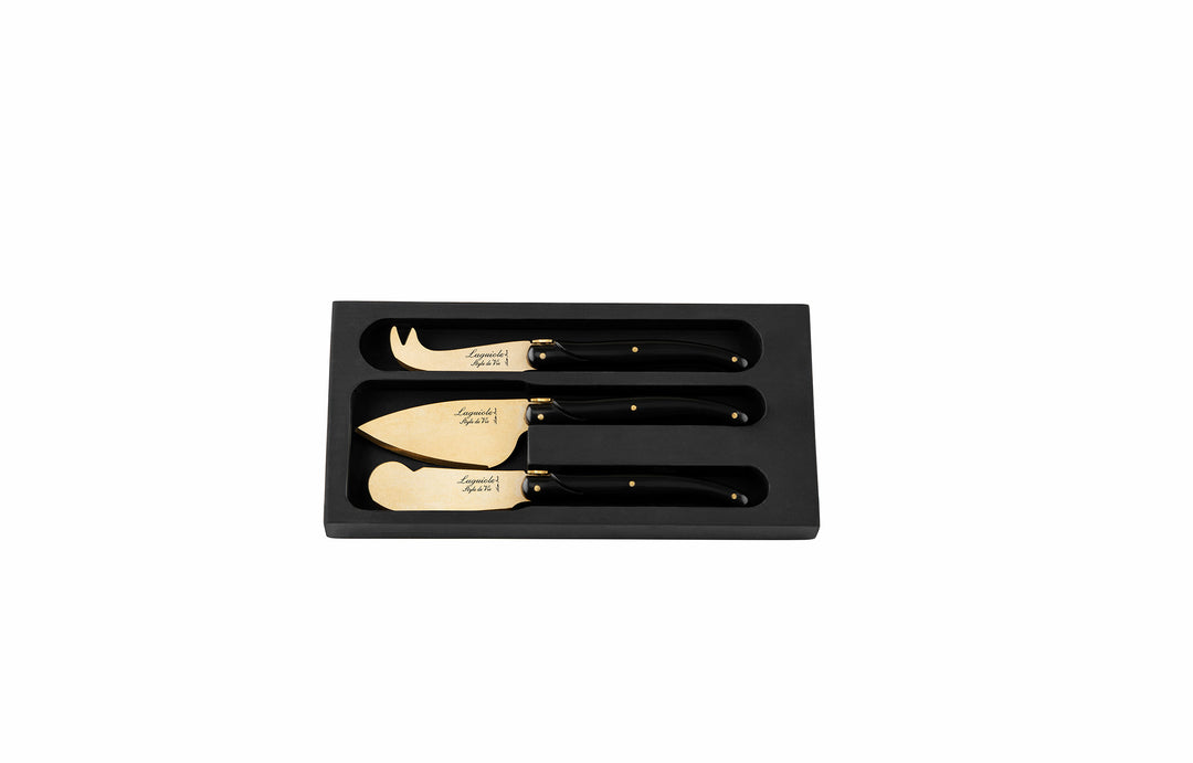 Prestige Line cheese knife set Gold Stonewash
