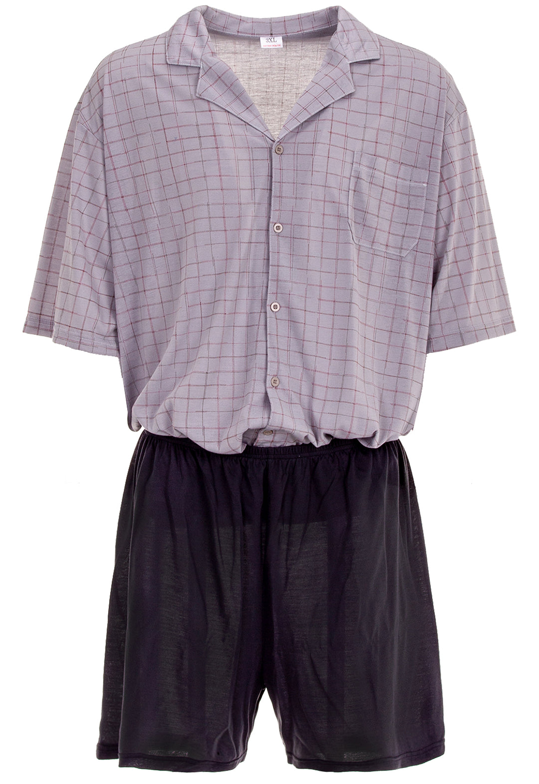 Pyjama Set Kurz - Kariert 3XL-5XL