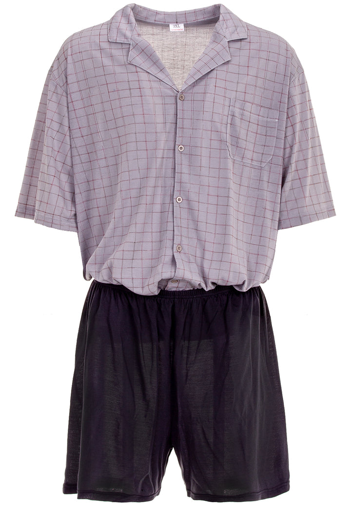 Pyjama Set Kurz - Kariert 3XL-5XL