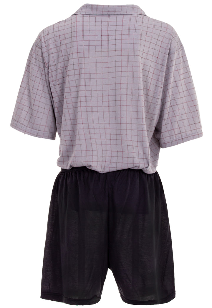 Pyjama Set Kurz - Kariert 3XL-5XL