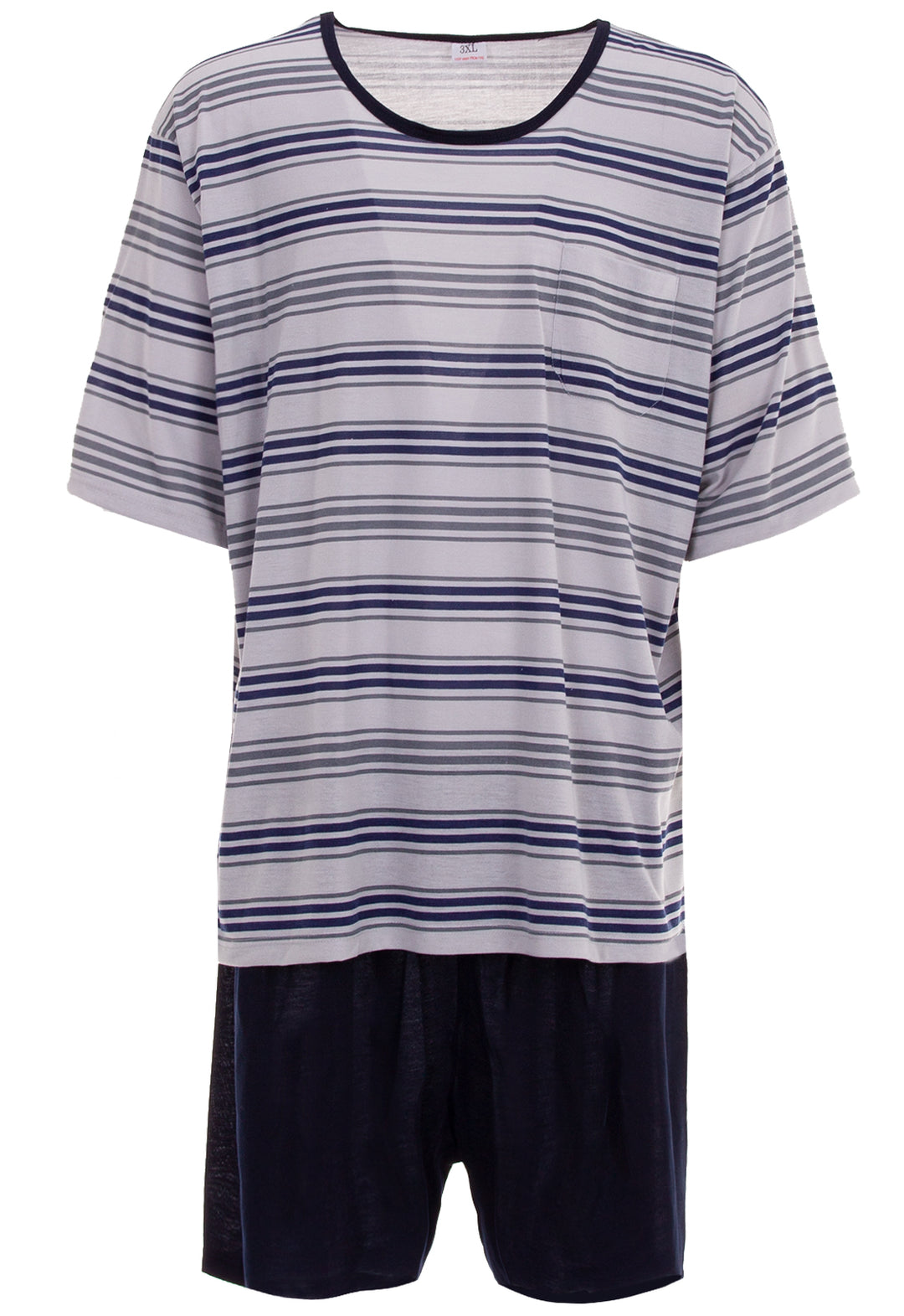 Pyjama Set Kurz - Gestreift 3XL-5XL