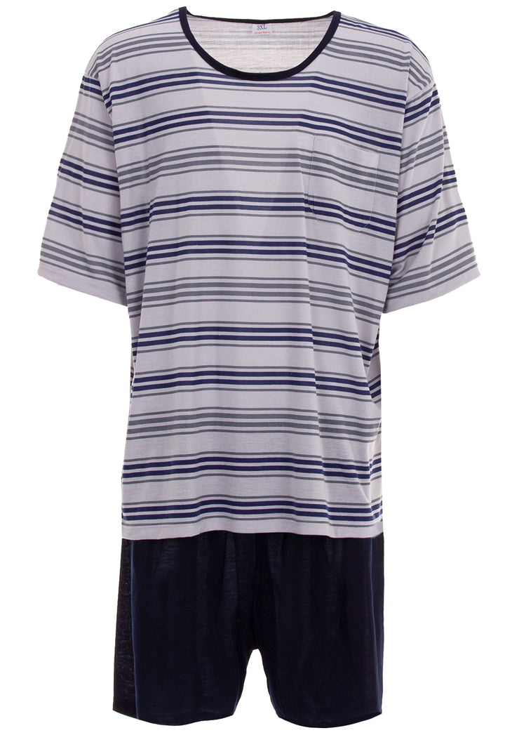 Pyjama Set Kurz - Gestreift 3XL-5XL