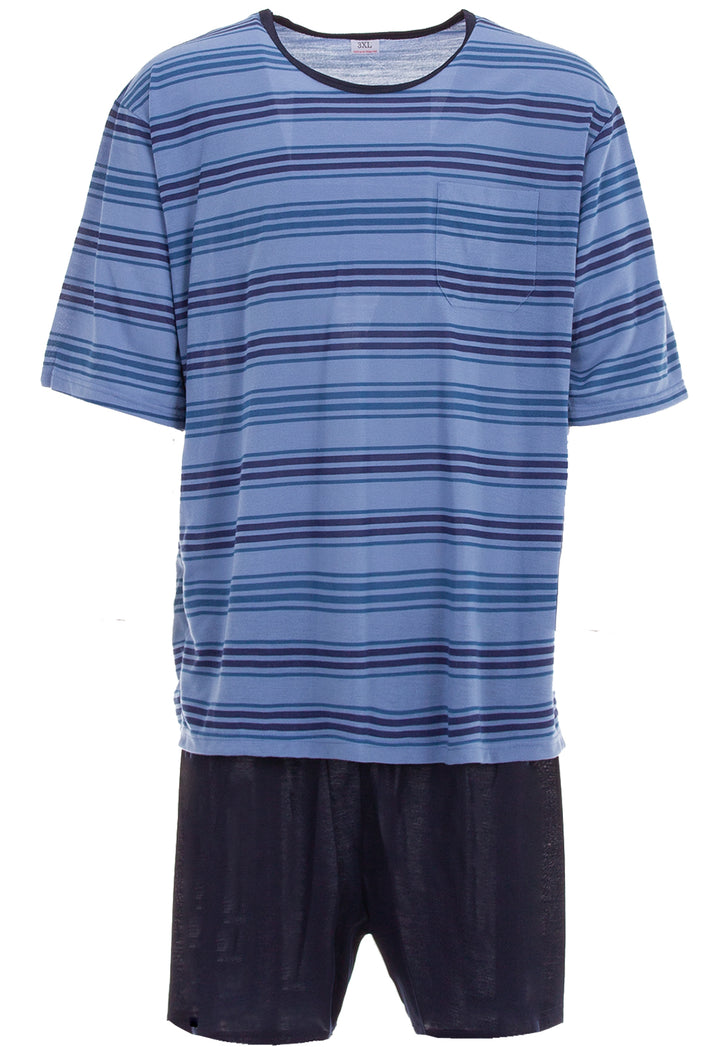 Pyjama Set Kurz - Gestreift 3XL-5XL