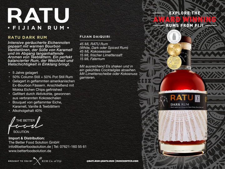 RATU Dark Rum 5 Jahre