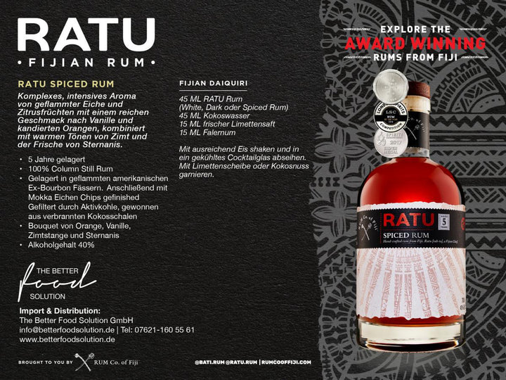 RATU Spiced Rum 5 years