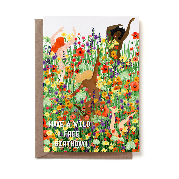 Wild Women Birthday folding card
