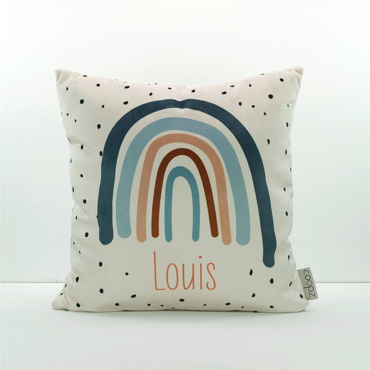 Kissenbezug Rainbow Dots Petrol Velvet