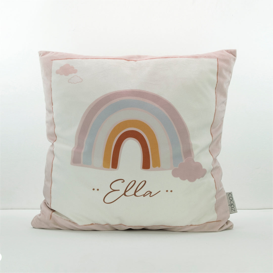 Kissenbezug Regenbogen Rosa Velvet