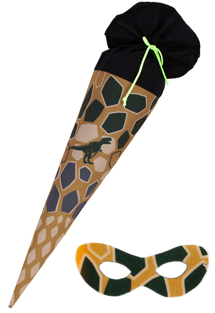 Schultüte Dino Nr. 3 mit Superheldenmaske