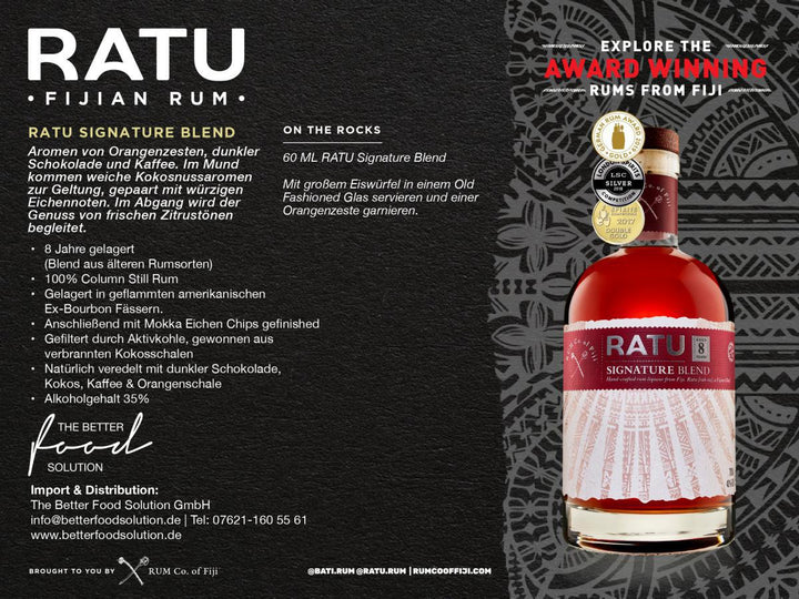 RATU Signature Blend Rumlikör 8 Jahre