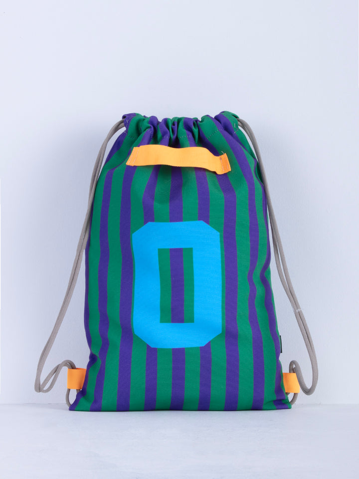Letterbag Stripe green/purple