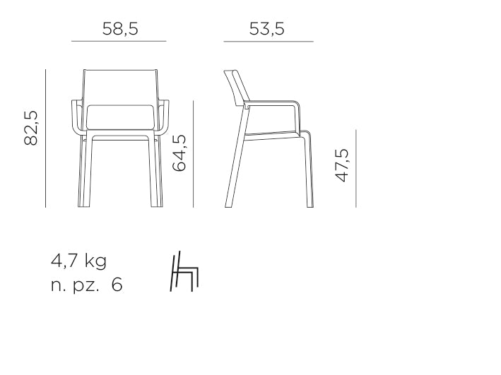 Armlehnenstuhl Trill