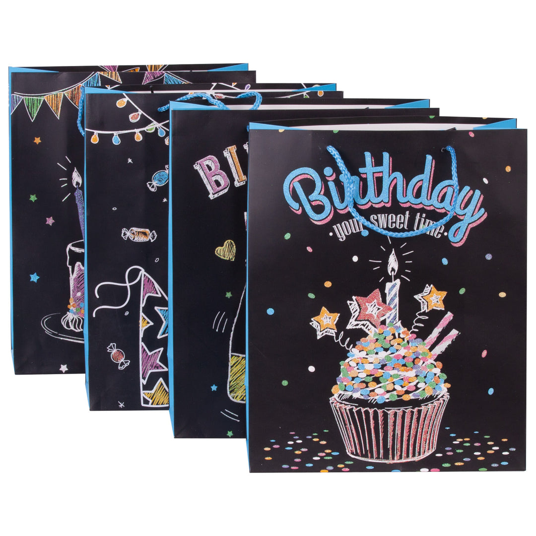 Set of 4 Birthday gift bags
