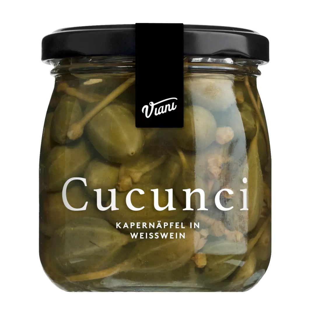 Cucunci - Kapernäpfel in Weißwein