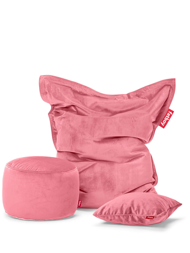 Slim velvet beanbag