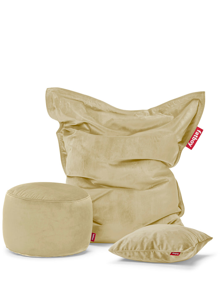 Slim velvet beanbag