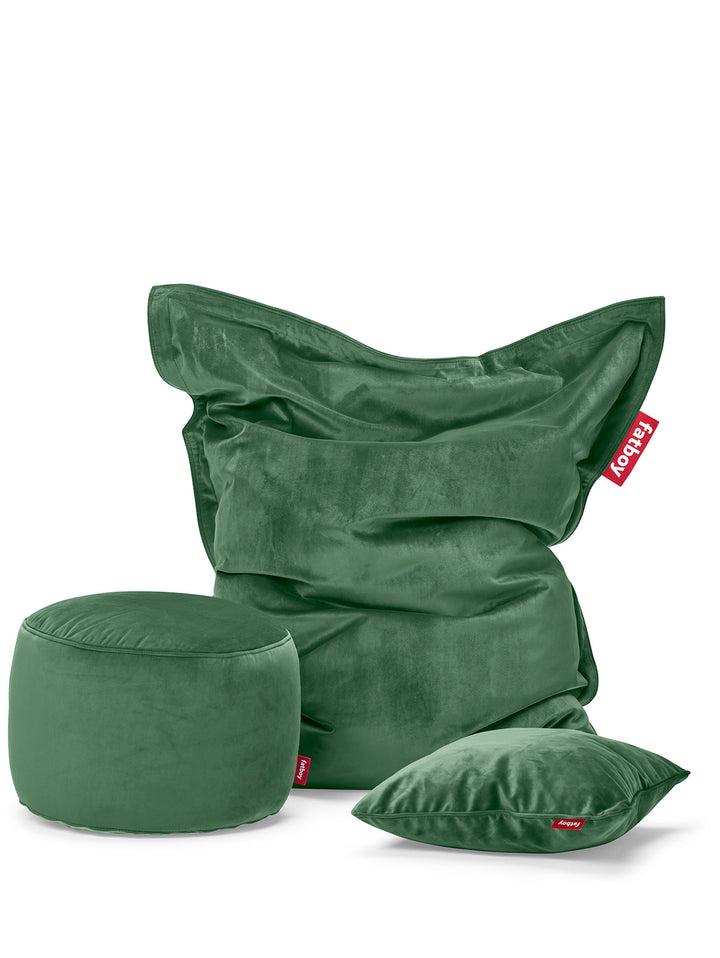 Slim velvet beanbag