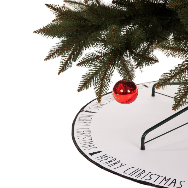 Weihnachtsbaumdecke klassisch grau Christbaumdecke
