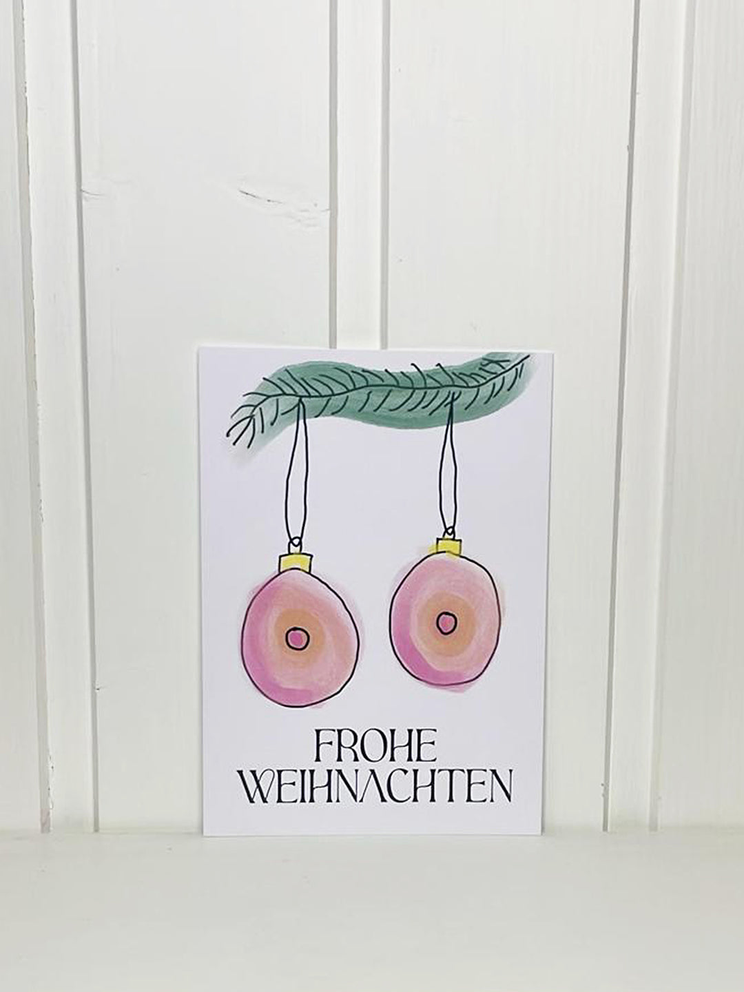 TrueStudio Christmas card - Boobs Balls pink