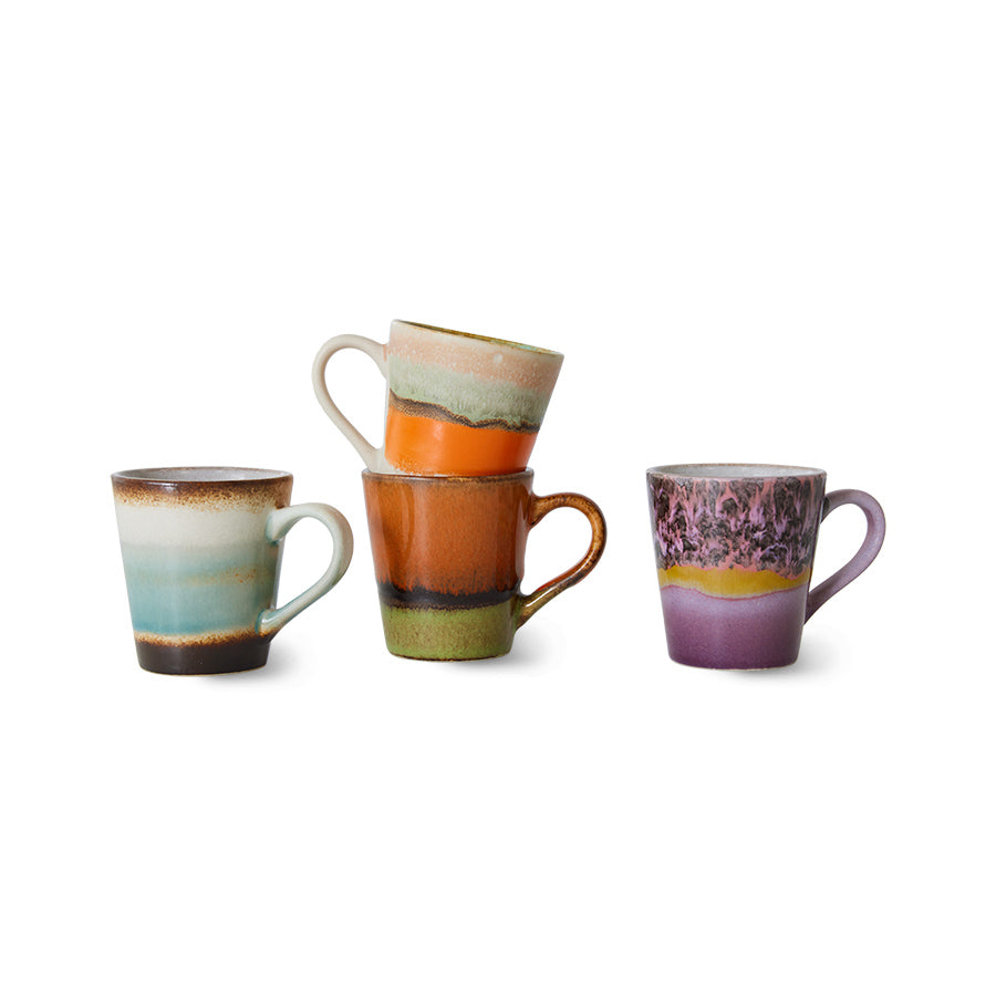 70s ceramics: Retro espresso cups