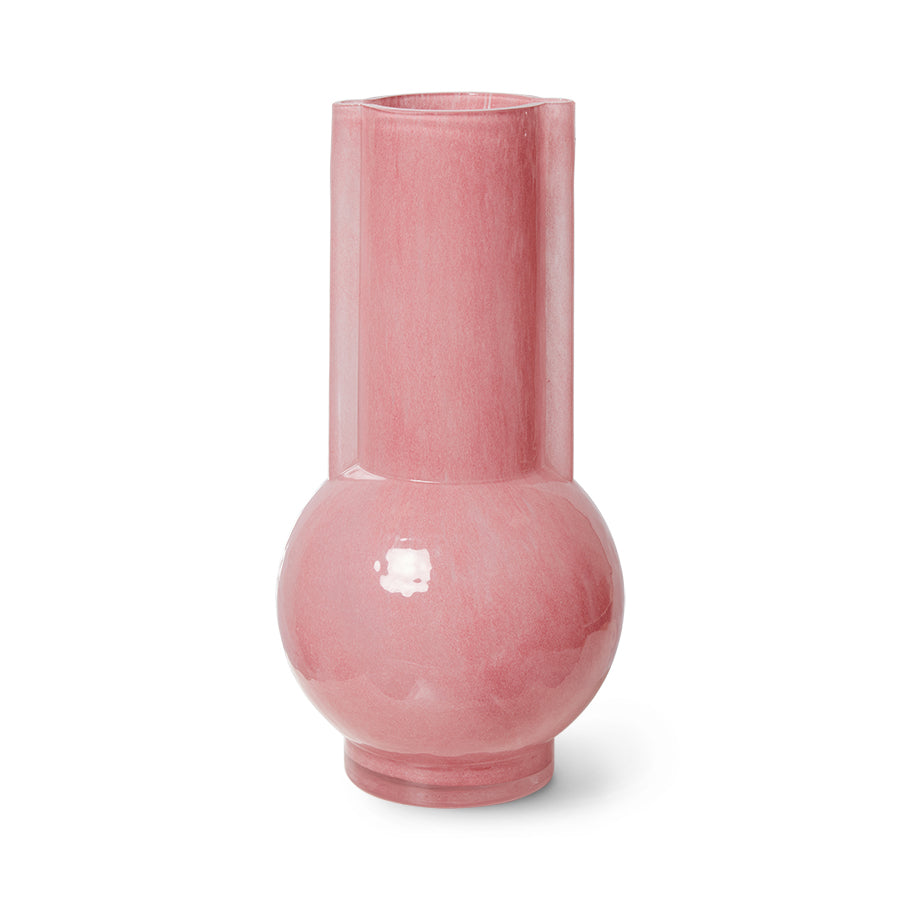 Glas Vase Flamingo