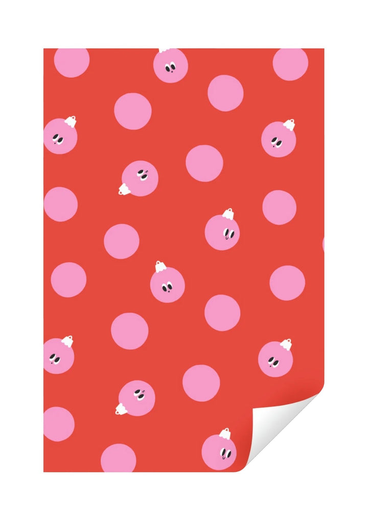 Geschenkpapier Ole-Weihnachtskugeln