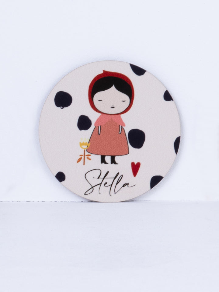 Woodies round coasters