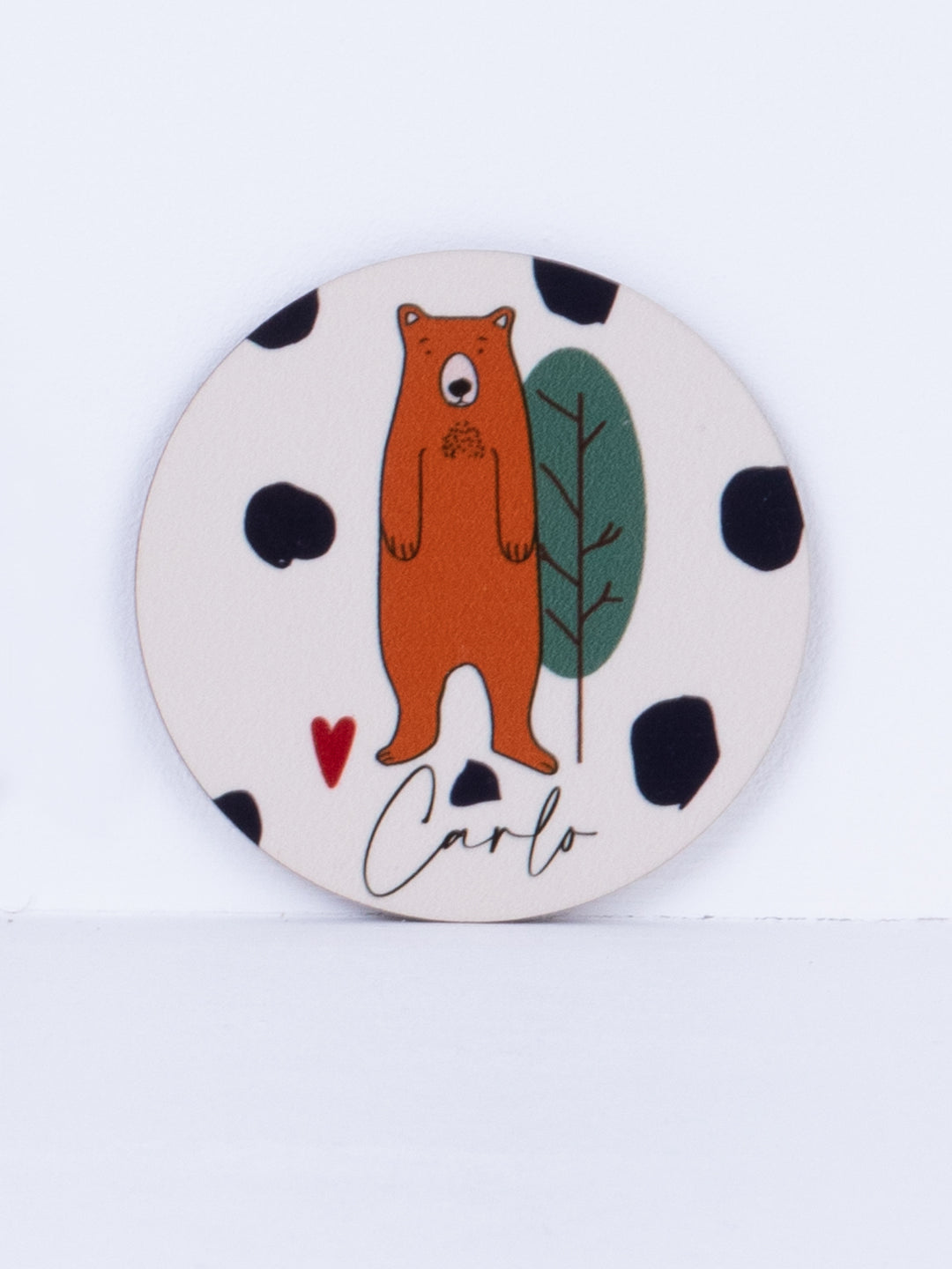 Woodies round coasters