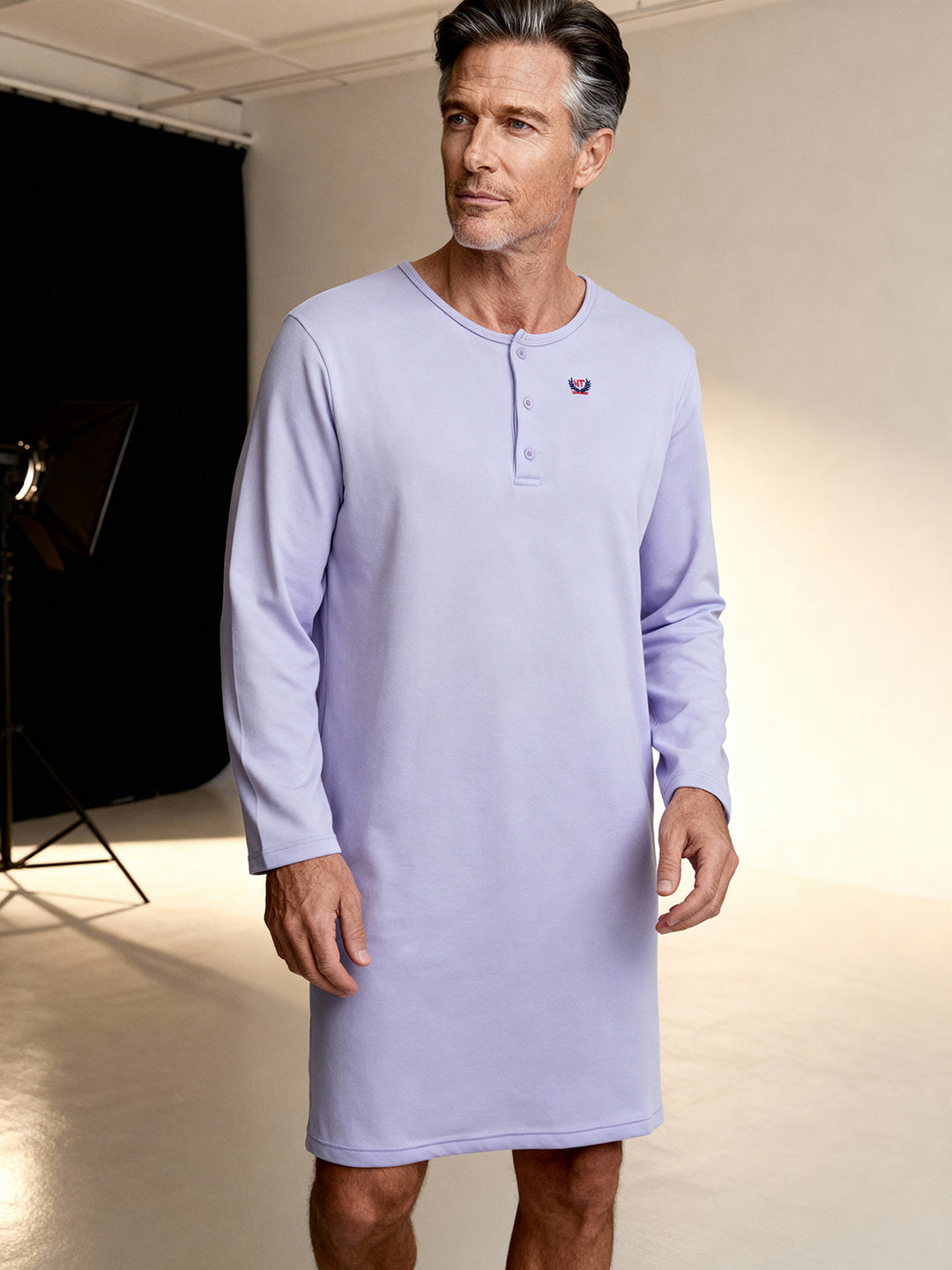 Thermo Nachthemd - Aaron unifarben