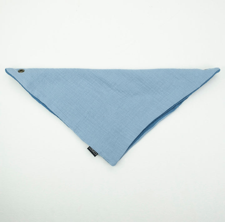 Musselin Halstuch doppelt Blau
