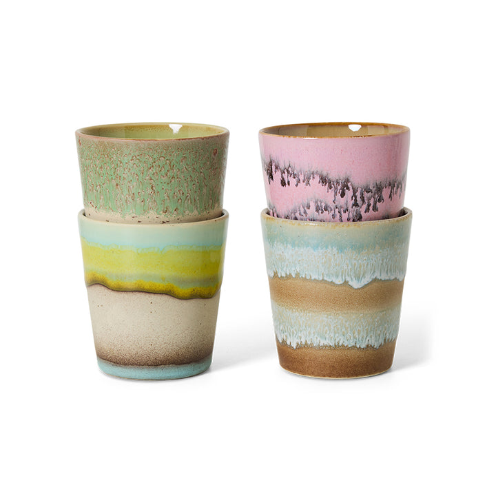 70s ceramics: Pop Art coffee cups