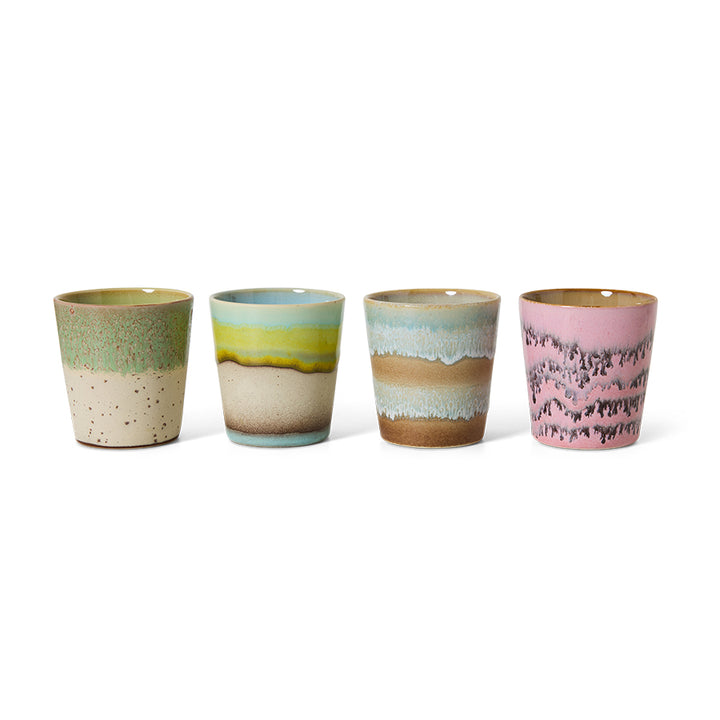 70s ceramics: Pop Art coffee cups