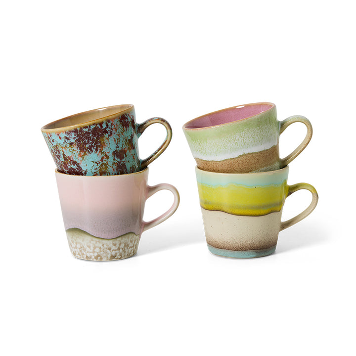 70s ceramics: Americano-Becher rococo