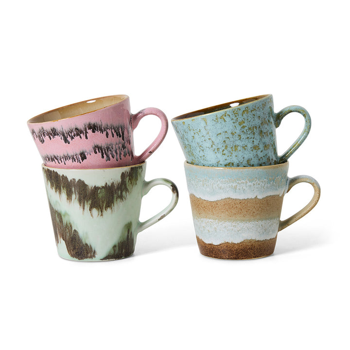 70s ceramics: Dada Cappuccino Cups
