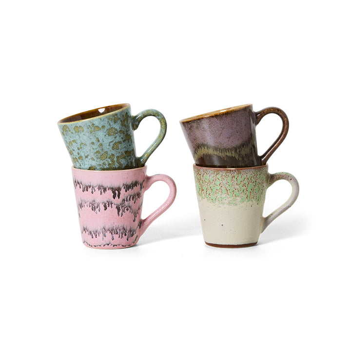 70s ceramics: Brutalist espresso cups