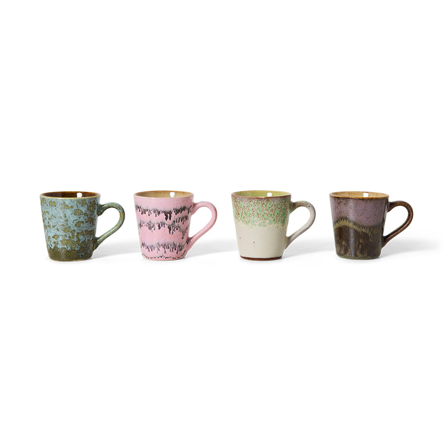 70s ceramics: Brutalist espresso cups