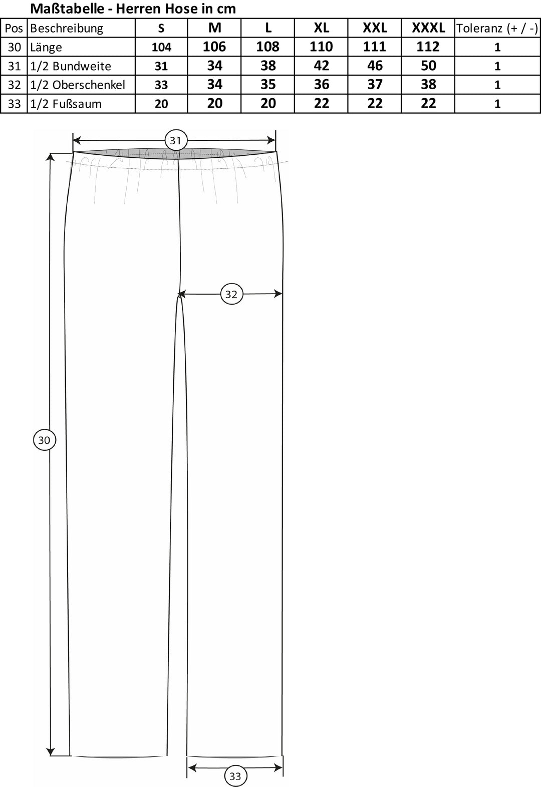 Training and casual pants - zip closure at bottom