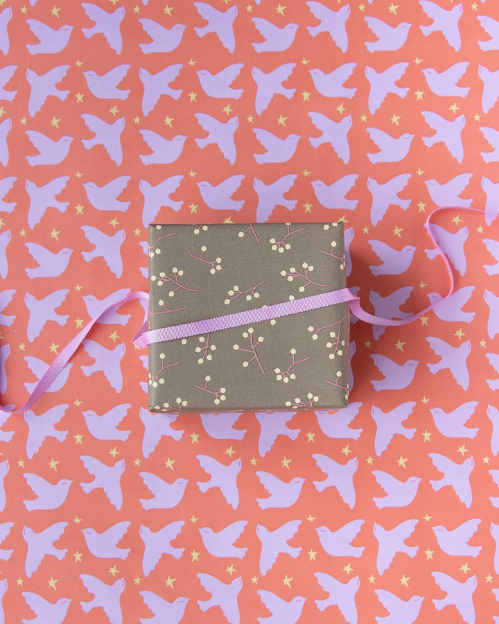 Geschenkpapier Ole-handgezeichnete Vögel