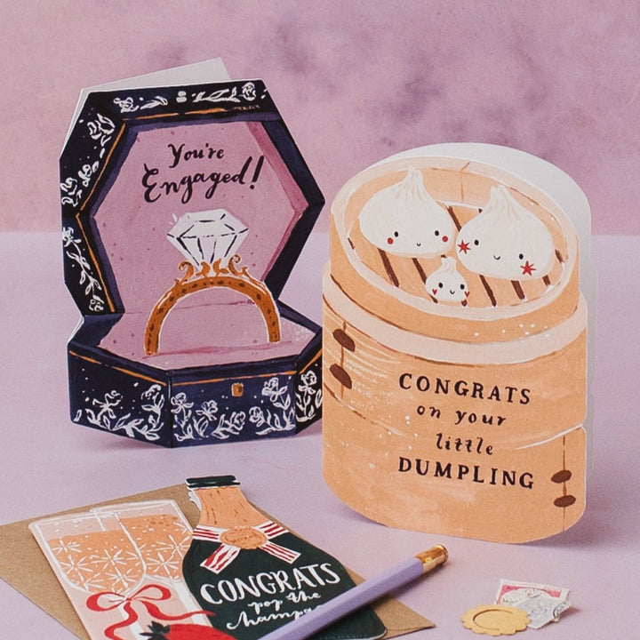 Klappkarte Dumpling New Baby Card