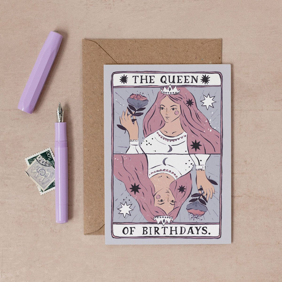 Klappkarte Queen of Birthdays Card