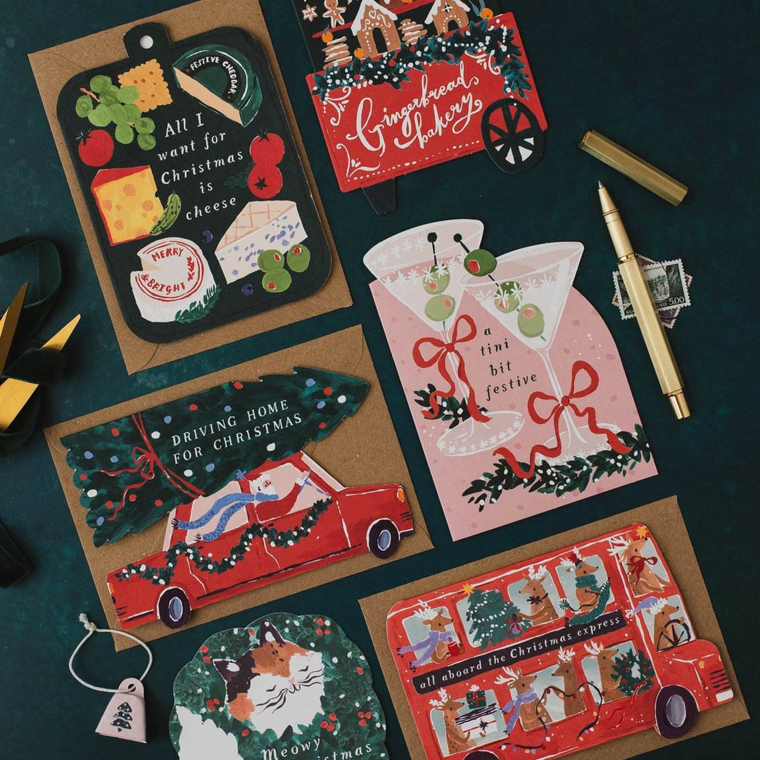 Klappkarte Tini Bit Festive Christmas Card